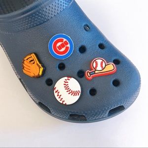 4 x Sport team Chicago Cubs Baseball Shoe Charms